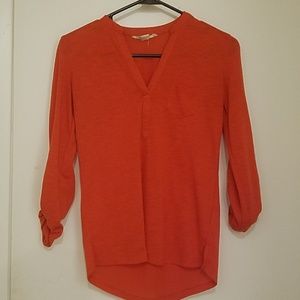 Coral 3/4 sleeve comfortable shirt
